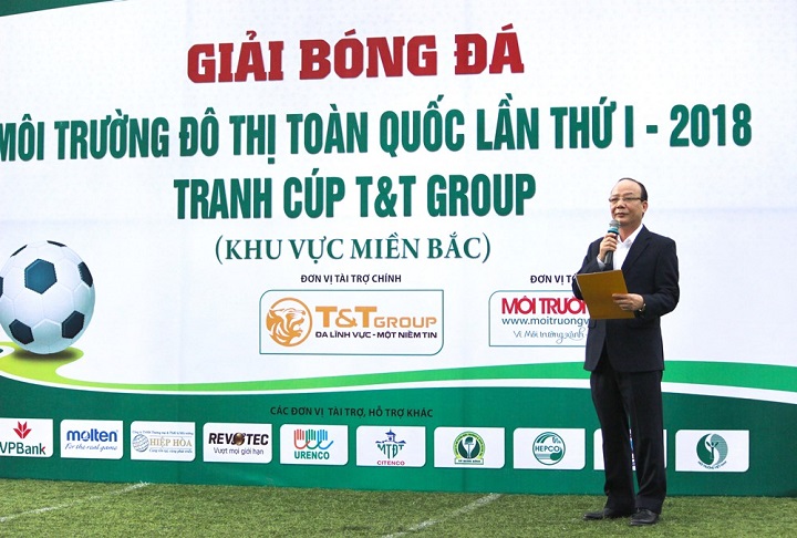 Phó Tổng Giám đốc Nguyễn Tất Thắng phát biểu tại lễ Khai mạc Giải đấu