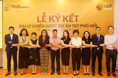Cái bắt tay “win – win” giữa T&T Land và  5 đại lý phân phối dự án T&T PHỐ NỐI