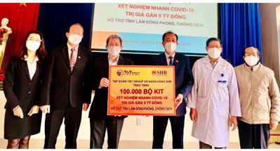 T&T Group và SHB tặng thiết bị, vật tư y tế trị giá 42 tỷ đồng giúp 8 tỉnh chống dịch