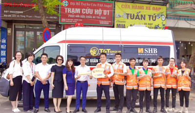 T&T Group và SHB tặng xe cứu thương cho đội hỗ trợ sơ cứu FAS Angel Hà Nội