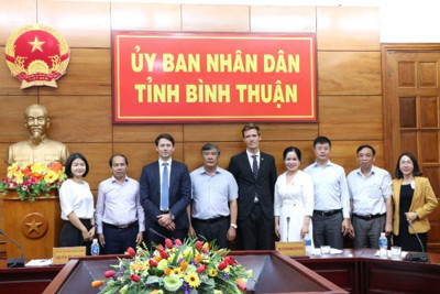 UBND tỉnh Bình Thuận làm việc với Đại sứ quán Đan Mạch tại Việt Nam, Liên danh nhà đầu tư Tập đoàn T&T và Tập đoàn Orsted