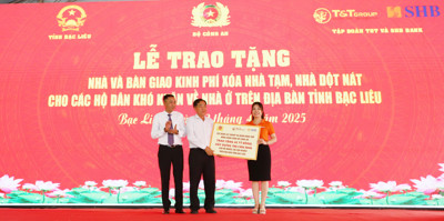 T&T Group and SHB Bank join hands with the Ministry of Public Security to build 700 houses for the poor in Bac Lieu province